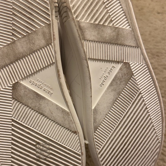 Kate Spade White Sneakers with Black Stripes - Picture 7 of 7